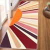 Luxurious Pearl Velvet Rug with Scorching Sun Print, Foldable, Non-Slip, Kid & Pet Friendly, Easy Care for High-Traffic Areas - 4 of 4