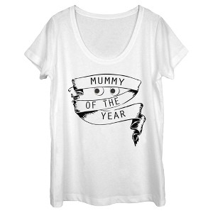 Women's Lost Gods Halloween Mummy of the Year Scoop Neck - 1 of 4