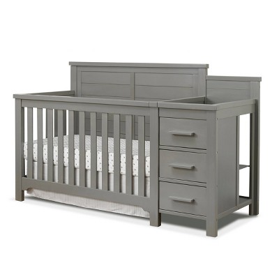 Sorelle Farmhouse Crib Changer Weathered Gray Target