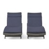 Christopher Knight Home Salem Outdoor Wicker Armless Adjustable Chaise Lounges with Cushion (Set of 2) - 3 of 4