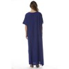 Riviera Sun Mexican Embroidered Maxi Dress with Double Side Slits - 3 of 3