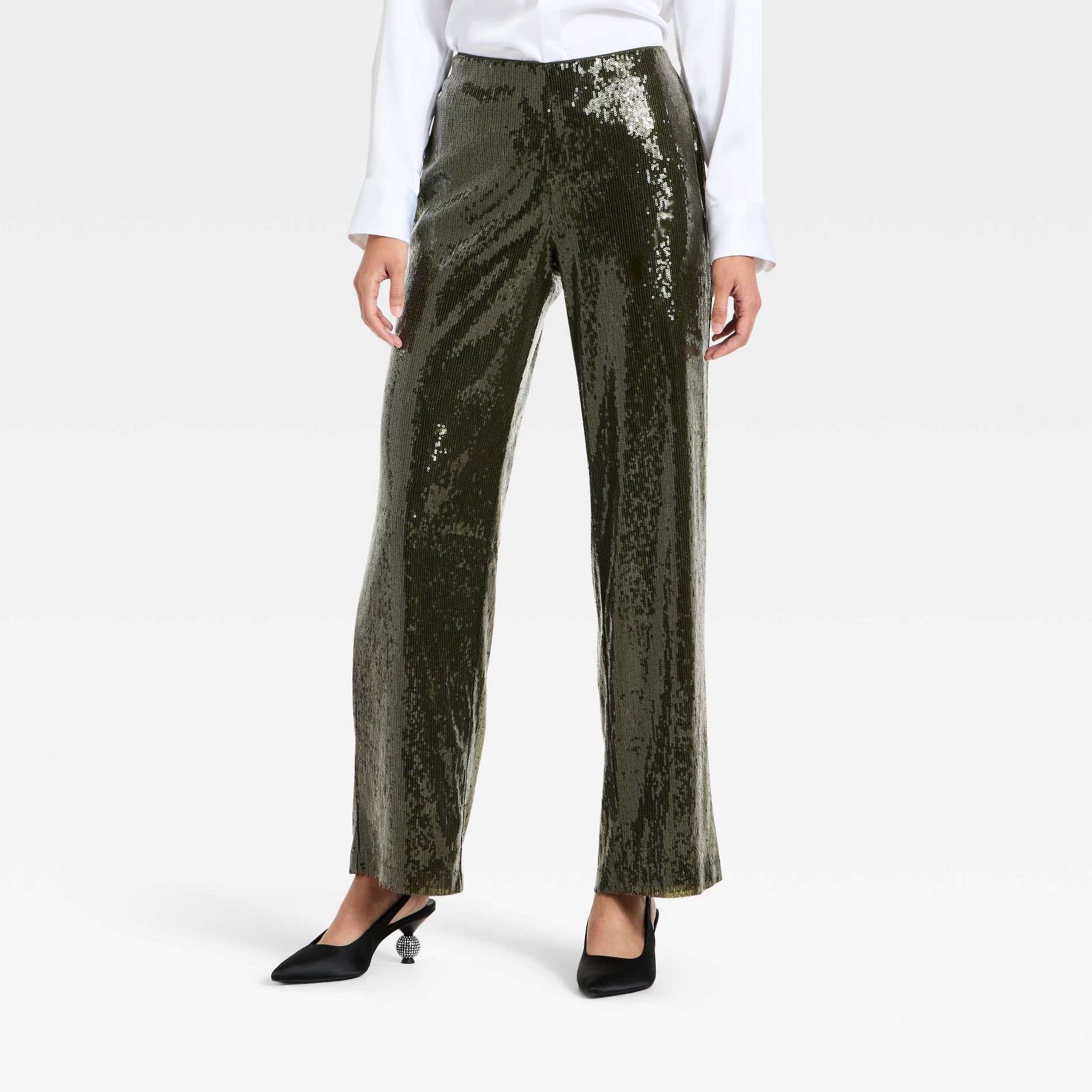 Women's Sequin Pants - A New Day™ Green