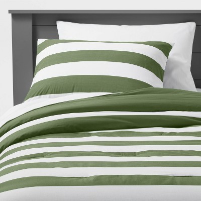 Green Striped Comforter : Target
