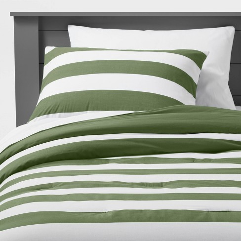 green twin bedding