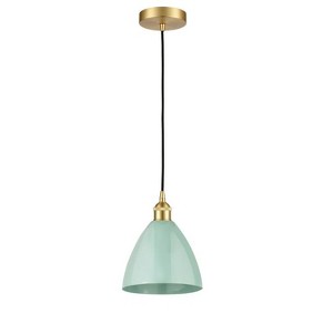 Plymouth Dome - 1 Light Cord Hung Mini Pendant In Industrial Style-11.25 Inches Tall and 7.5 Inches Wide - 1 of 1