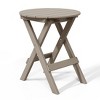 WestinTrends Malibu 3-Piece Outdoor HDPE Folding Patio Bistro Table and Chairs - 4 of 4