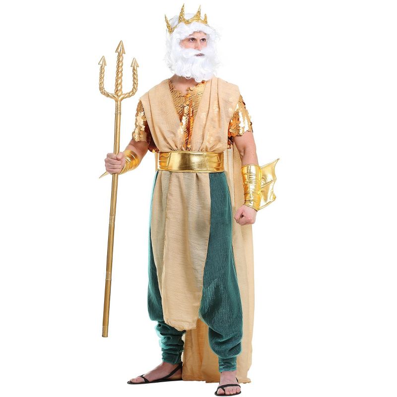 HalloweenCostumes.com Poseidon Costume for Plus Size Men, 2 of 7