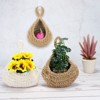 Unique Bargains Handmade Durable Space-Saving Natural Hanging Basket 1 Set of 3 - 3 of 4