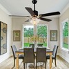 Bella Depot 52" Modern Ceiling Fan with Light Kit and Remote Glass Cage Ceiling Fan - 3 of 4