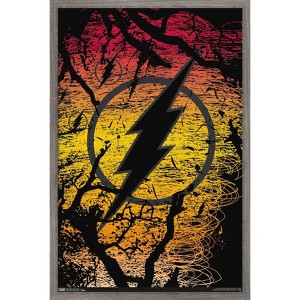 Trends International DC Comics - The Flash - Logo Framed Wall Poster Prints - 1 of 4