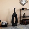 Uniquewise Frosted Fiberglass Tall Floor Vase - Decorative Vase for Modern Home Decor, Perfect for Living Room, Home Office - 2 of 4
