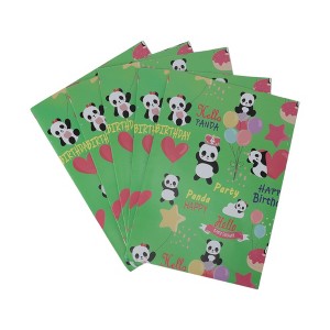 Unique Bargains Gift Wrap Paper Glossy Coated Paper 27.56 "x19.69 " 5 Pcs - 1 of 4