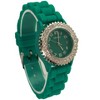 Olivia Pratt Every Day Thin Band Silicone and Rhinestones Colorful Women Watch - 3 of 4