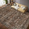 Machine Washable Soft Indoor Area Rugs Vintage Low Pile Non Slip Carpet for Bedroom Living Room Decor Bedside Bathroom Floor Mat - 3 of 4