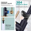 WOWOW Classic Single Handle Pull-Down Sprayer Kitchen Faucet with Soap Dispenser - 4 of 4