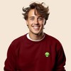 Dalix Alien Embroidered Fleece Crewneck Long Sleeve Sweatshirt Mens - 3 of 4