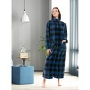 ADR Women's Zip Up Robe Fleece Soft Warm Plush Oversized Zipper Bathrobe - 3 of 3