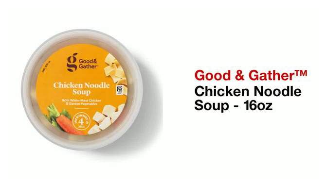 Chicken Noodle Soup - 16oz - Good & Gather&#8482;, 2 of 5, play video