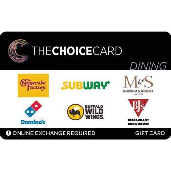 The Choice Card Dining Gift Card (Email Delivery)