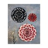 TAG Multi-Color Halloween Decorative Wall Hanging Art Paper Fans, Assortment of 3 - 2 of 2