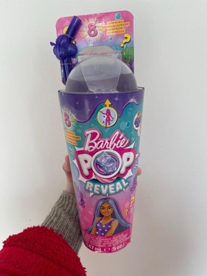 Barbie Pop Reveal Fruit Series Doll, Grape Fizz Theme with 8  Surprises Including Pet & Accessories, Slime, Scent & Color Change : Toys &  Games