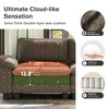 Captiva Designs 2-Piece Cloud Modular Sectional Sofa, 3-Seater Loveseat Couch for Living Room - 4 of 4