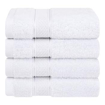 American Soft Linen 4 Pack Washcloth Set, 100% Cotton Washcloth Hand Face  Towels For Bathroom And Kitchen,red : Target