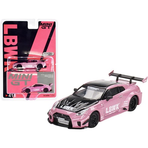 Nissan 35GT-RR Ver.2 LB-Silhouette WORKS GT Passion Pink Met. & Black Ltd  Ed 1/64 Diecast Model Car by True Scale Miniatures