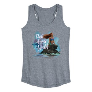 Women's - Disney - Part Of Your World Graphic Racerback Tank - 1 of 4