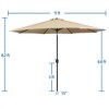 Yaheetech 11FT Patio Umbrella Market Umbrella for Garden Backyard - 3 of 4