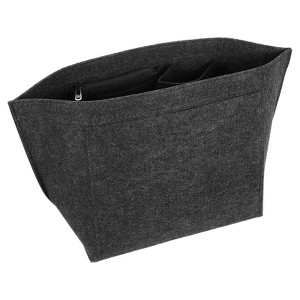 Unique Bargains Felt Makeup Bags and Organizers Multiple Compartments Purse Insert - 1 of 4