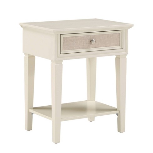 White and beige deals nightstand