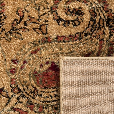 Lyndhurst Beige and Multi Paisley Square Area Rug