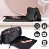 Laromni"2-in-1 Hair Tools Travel Bag & Heat-Resistant Mat Organizer for Curling Iron, Straightener, Dryer"Black - 2 of 4