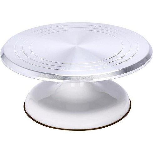 Dorence Metal Cake Turntable For Decorating & Baking, Silver : Target