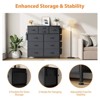 Gikpal 10 Drawers Dresser for Bedroom, Storage Drawer, Cupboards & Cabinets, Side Pockets & Hooks, Sturdy Metal Frame, Kitchen, Dinning Room - 4 of 4