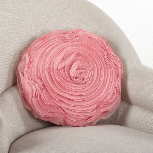 Cheer Collection Round Donut Pillow - Pink