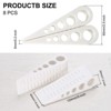 Unique Bargains Rubber Wedge Non-Slip Door Stops with Self-Adhesive Holder 8 Sets - 2 of 4