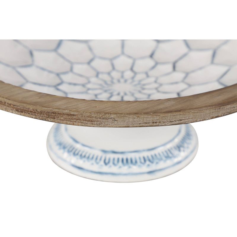 Set of 2 Decorative Wood/Metal Bowls Blue - Olivia &#38; May, 2 of 7