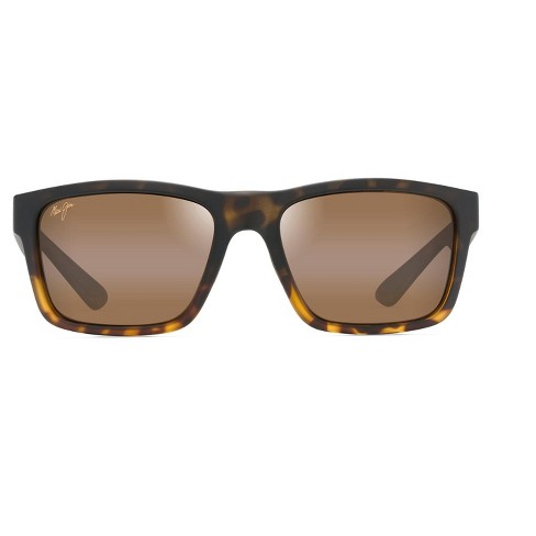Maui Jim The Flats Rectangular Sunglasses - Bronze Lenses With Black ...