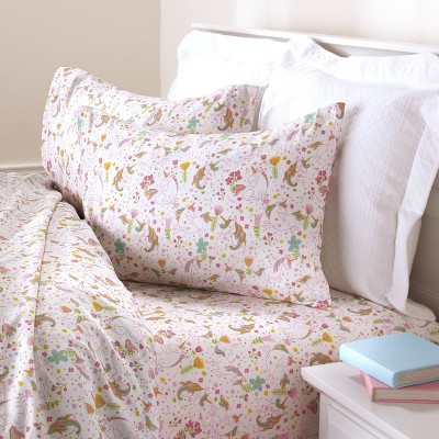 Green Wendy Bellissimo Comforter /& Unicorns Sheet Set Polka Dot Stripe Pink