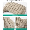 Quilted Puffy Crossbody Bag for Women, Medium Cute Hobo Shoulder Purse Soft Fluffy Handbag - 2 of 4