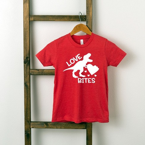 The Juniper Shop Love Bites Dinosaur Toddler Short Sleeve Tee - image 1 of 2