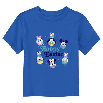 Toddler's Mickey & Friends Distressed Egg Characters T-Shirt