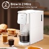 Mecity Mini Coffee Maker - K-Cup/Ground Coffee/Tea, Single Serve, Auto Shut-Off, White - 2 of 3