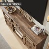 SinCiDo Farmhouse TV Stand, 66 Inch Rustic Media Console for 75 Inch TV, Barn Door Storage Cabinet & Entertainment Center for Living Room - 4 of 4