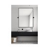 Elegant Lighting Rectangle pivot mirror 24x32 inch in black - 2 of 4