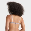 Women's Woven Triangle Bralette - Auden™ Light Blue - 2 of 3
