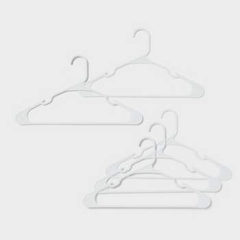 50pk Plastic Hangers White - Room Essentials™