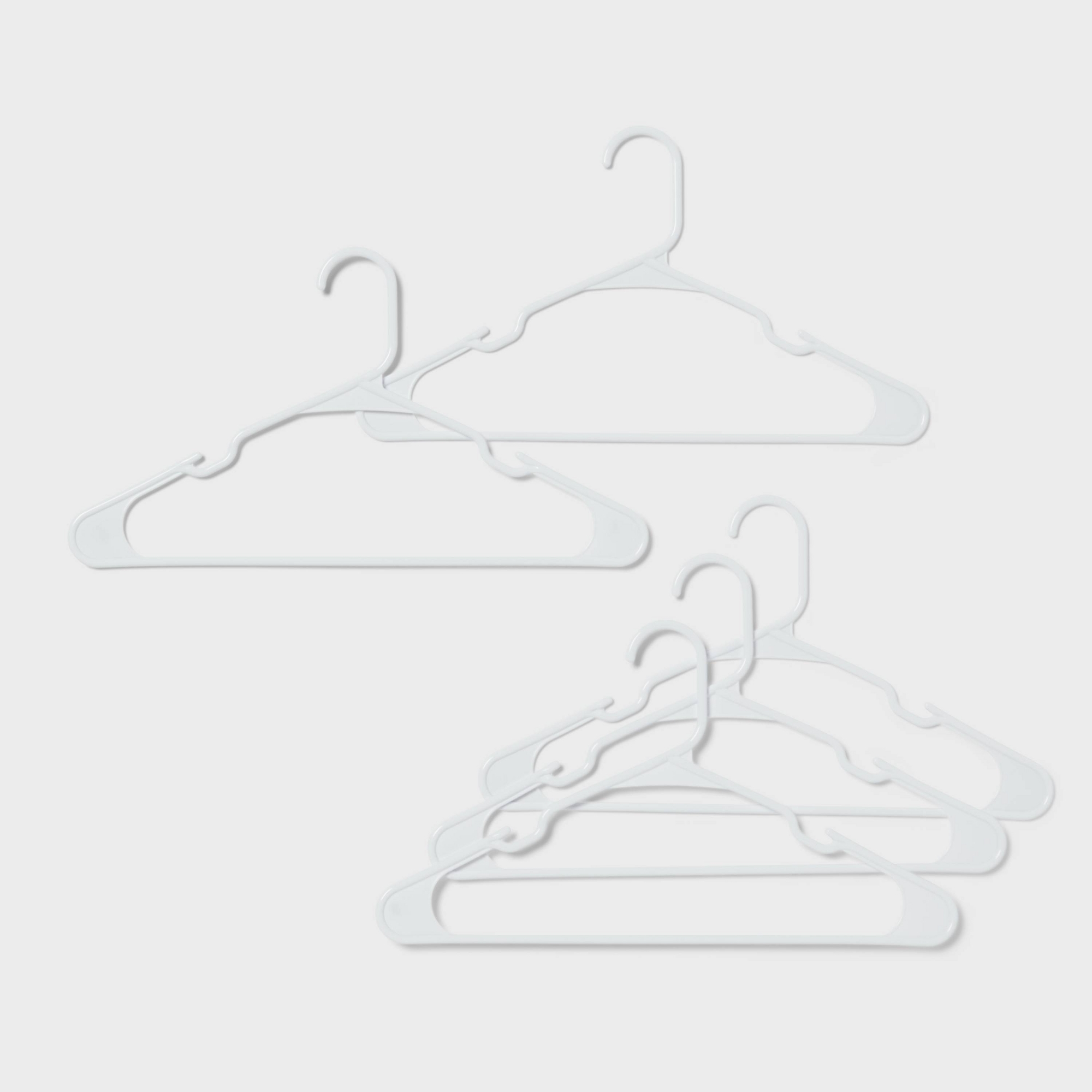 50ct Plastic Hangers - White